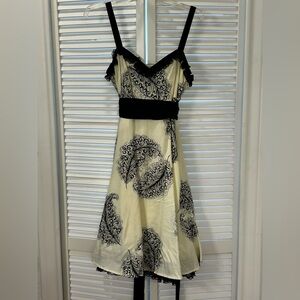Beautiful Viola (from WHBM)  cream and black dress